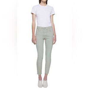 *NWOT* Jonathan Simkhai Mid-Rise Frayed Ankle Length Costa Skinny Denim Jeans